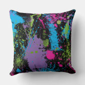 絵を描（ばちゃばちゃ）跳ねる クッション (裏面)