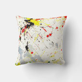 絵を描(ばちゃばちゃ)跳ねる クッション (裏面)