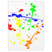 絵を描（ばちゃばちゃ）跳ねる クリップボード (裏面)