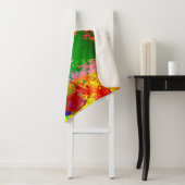 絵を描(ばちゃばちゃ)跳ねる シェルパブランケット (インサイチュ)