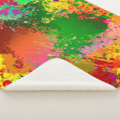 絵を描(ばちゃばちゃ)跳ねる シェルパブランケット (3/4)