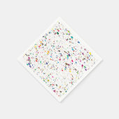 絵を描(ばちゃばちゃ)跳ねる スタンダードカクテルナプキン (角)