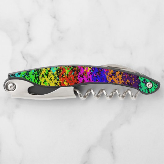 絵を描（ばちゃばちゃ）跳ねる ソムリエナイフ (正面)