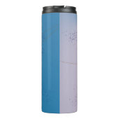 絵を描（ばちゃばちゃ）跳ねる タンブラー (裏面)