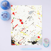 絵を描（ばちゃばちゃ）跳ねる チラシ (シングル)