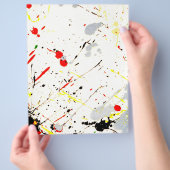 絵を描（ばちゃばちゃ）跳ねる チラシ (手)