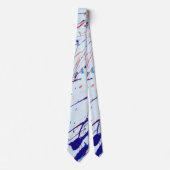 絵を描（ばちゃばちゃ）跳ねる ネクタイ (正面)