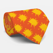 絵を描（ばちゃばちゃ）跳ねる ネクタイ (ロール)