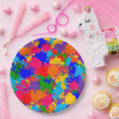 絵を描（ばちゃばちゃ）跳ねる ペーパープレート (パーティー)