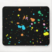 絵を描（ばちゃばちゃ）跳ねる マウスパッド (正面)