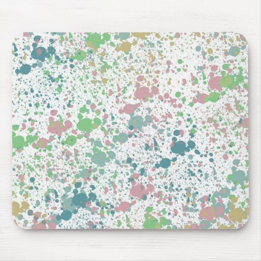 絵を描（ばちゃばちゃ）跳ねる マウスパッド (正面)