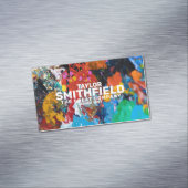 絵を描(ばちゃばちゃ)跳ねる マグネット名刺 (インサイチュ)