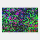 絵を描(ばちゃばちゃ)跳ねる ラッピングペーパーシート (正面3)