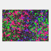 絵を描(ばちゃばちゃ)跳ねる ラッピングペーパーシート (正面2)