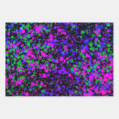 絵を描(ばちゃばちゃ)跳ねる ラッピングペーパーシート (正面)