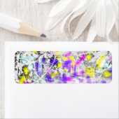 絵を描(ばちゃばちゃ)跳ねる ラベル (インサイチュ)