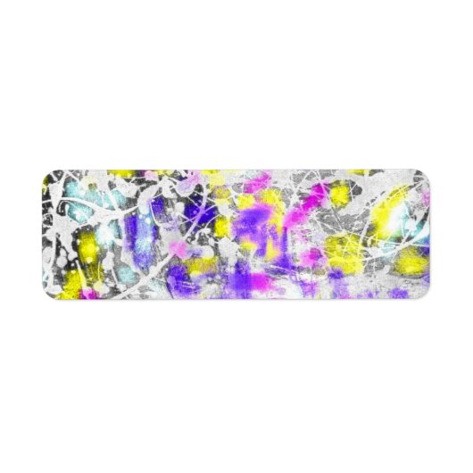 絵を描(ばちゃばちゃ)跳ねる ラベル (正面)