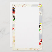 絵を描(ばちゃばちゃ)跳ねる 便箋 (正面/裏面)