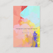 絵を描（ばちゃばちゃ）跳ねる 名刺 (裏面)