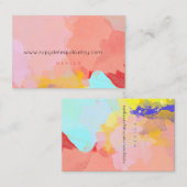 絵を描（ばちゃばちゃ）跳ねる 名刺 (正面/裏面)