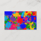 絵を描（ばちゃばちゃ）跳ねる 名刺 (裏面)