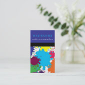 絵を描（ばちゃばちゃ）跳ねる 名刺 (スタンド正面)