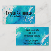 絵を描(ばちゃばちゃ)跳ねる 名刺 (正面/裏面)