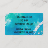 絵を描(ばちゃばちゃ)跳ねる 名刺 (裏面)