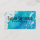 絵を描(ばちゃばちゃ)跳ねる 名刺 (正面)