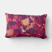 絵を描（ばちゃばちゃ）跳ねる-抽象芸術モダンアーカラフルト ランバークッション (裏面)