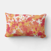 絵を描（ばちゃばちゃ）跳ねる-抽象芸術モダンアーカラフルト ランバークッション (裏面)