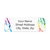 [絵を描（ばちゃばちゃ）跳ねる]抽象芸術モダンアーティストホワイト ラベル (正面)