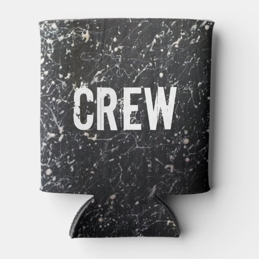 絵を描（ばちゃばちゃ）跳ねる |木炭と白 缶クーラー (正面)