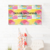 絵を描(ばちゃばちゃ)跳ねる 横断幕 (インサイチュ)