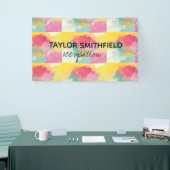 絵を描(ばちゃばちゃ)跳ねる 横断幕 (トレードショー)