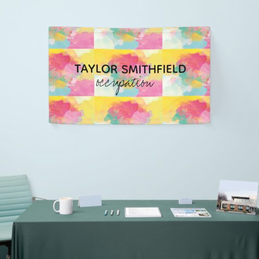 絵を描（ばちゃばちゃ）跳ねる 横断幕 (トレードショー)