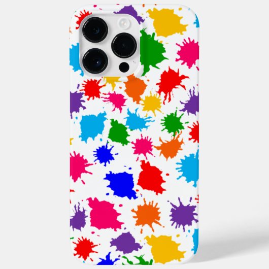 絵を描(ばちゃばちゃ)跳ねる Case-Mate iPhoneケース (裏面)