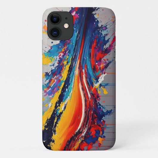 絵を描（ばちゃばちゃ）跳ねる Case-Mate iPhoneケース (裏面)
