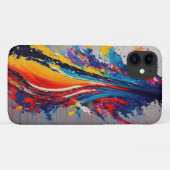 絵を描（ばちゃばちゃ）跳ねる Case-Mate iPhoneケース (裏面(横))
