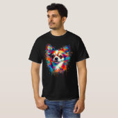 絵を描（ばちゃばちゃ）跳ねる Tシャツ (正面フル)