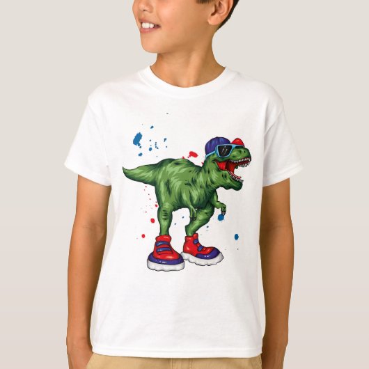 絵を描(ばちゃばちゃ)跳ねるTシャツ Tシャツ (正面)