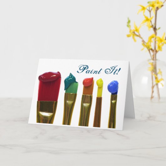 絵を描 カード (黄色い花)