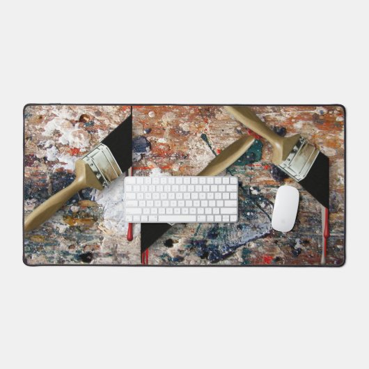 絵を描 デスクマット (キーボード&マウス)