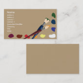 絵を描 -ビジネス 名刺 (正面/裏面)