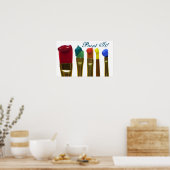 絵を描 ポスター (キッチン)