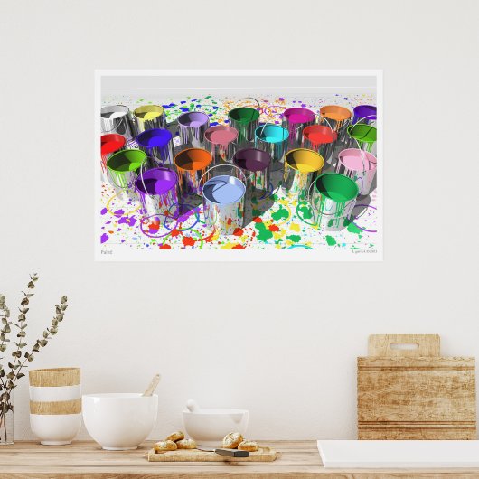 絵を描! ポスター (キッチン)