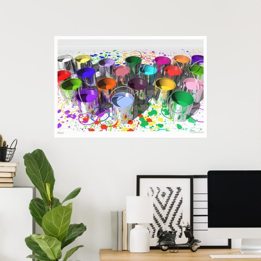 絵を描! ポスター (ホームオフィス)