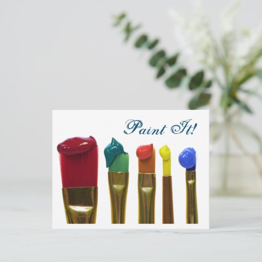 絵を描 ポストカード (スタンド正面)