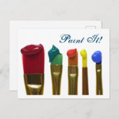 絵を描 ポストカード (正面/裏面)