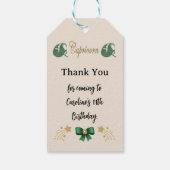 絵を描〔占星術の〕十二宮図標識グリッター山羊座誕生日 ギフトタグ (裏面)